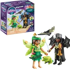 Playmobil Muñecos Articulados*Set Forest Fairy & Bat Fairy Con Animales Del Alma