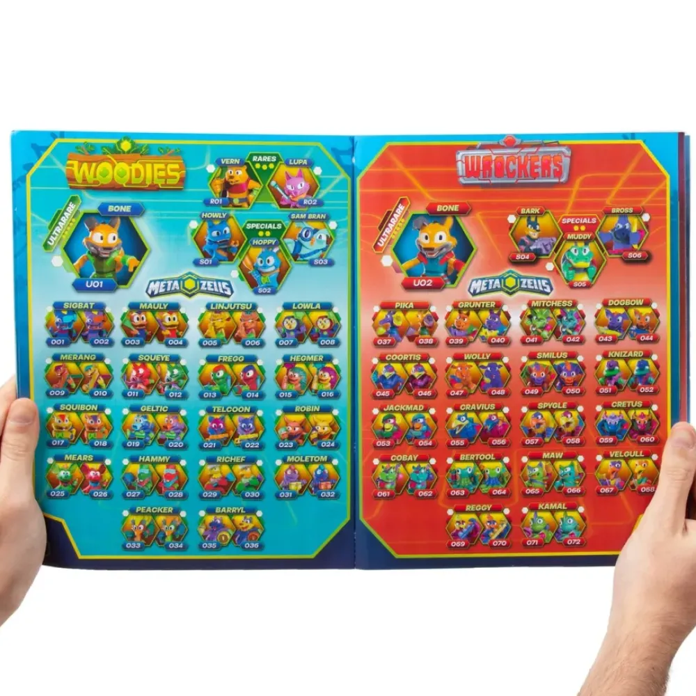 METAZELLS Muñecos Articulados*Starter Pack Album Con Figura