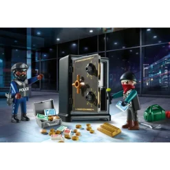 Playmobil Muñecos Articulados*Starter Pack Caja Fuerte City Action