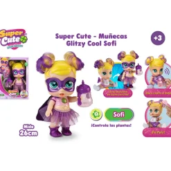 Famosa Munecas Y Peluches*Super Cute Glitzy Cool Sofi