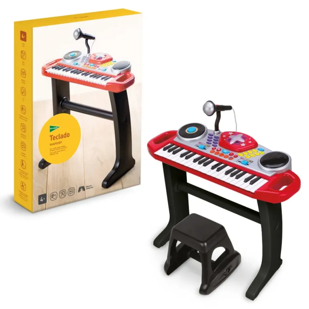 El Corte Inglés Electrónicos*Teclado Con Microfono, Asiento, Ritmo Y Melodias Rhapsody El Corte Ingles