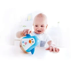 Hape Preescolar*Tentetieso Pinguino Juguete De Madera