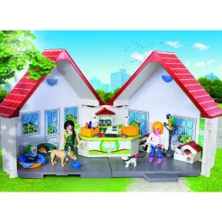 Playmobil Muñecos Articulados*Tienda De Mascotas Maletin City Life