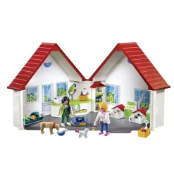 Playmobil Muñecos Articulados*Tienda De Mascotas Maletin City Life
