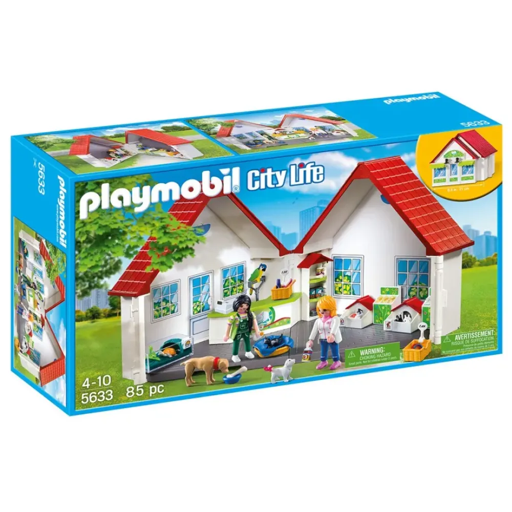 Playmobil Muñecos Articulados*Tienda De Mascotas Maletin City Life