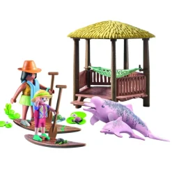 Playmobil Muñecos Articulados*Tour De Remo Con Los Delfines De Rio Animales Wiltopia