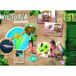 Playmobil Muñecos Articulados*Tour De Remo Con Los Delfines De Rio Animales Wiltopia