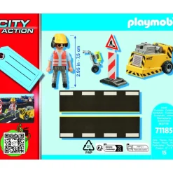 Playmobil Muñecos Articulados*Trabajador De La Construccion Con Cortador De Bordes City Action