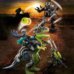 Playmobil Muñecos Articulados*T-Rex: Batalla De Los Gigantes Dinosaurios Dino Rise