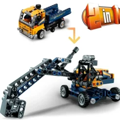 LEGO Puzzles Y Construcciones*Vehiculo De Construccion 2En1 Volquete Y Excavadora De Juguete Technic