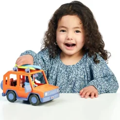 Bluey Preescolar*Vehiculo De Juguete Family Cruiser Con Figura De Bandit El Padre De