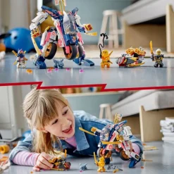 LEGO Puzzles Y Construcciones*Vehiculo De Juguete Moto De Carreras Transformable En Meca De Sora Dragons Rising Ninjago