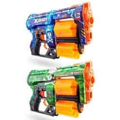 X-Shot Juguetes Al Aire Libre*- Skins Super Pack Dos Lanzadoras Dread Con 48 Dardos