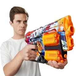 X-Shot Juguetes Al Aire Libre* Skins-Dread Doble Tambor Y 12 Dardos 3 Disenos Surtidos